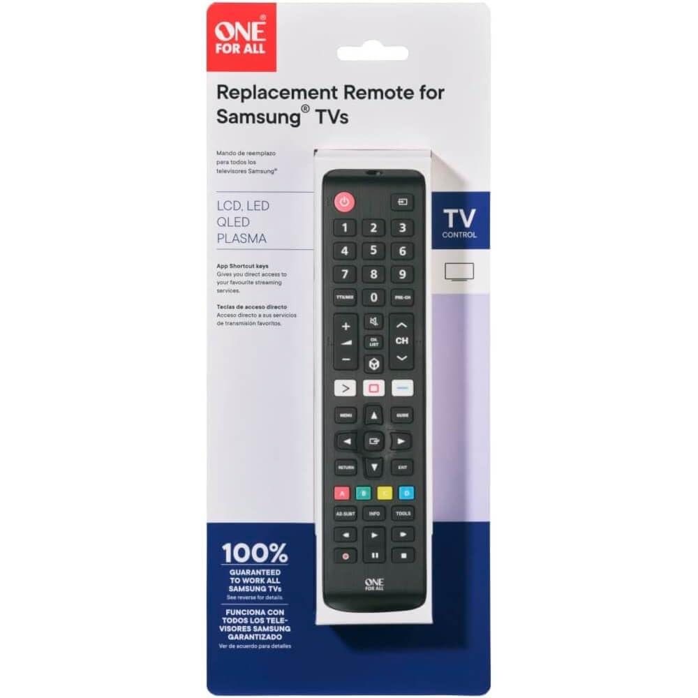 One For All One for All Samsung TV Replacement Remote Control (URC4810) The Perfect Replacement for Your Samsung TV Remote.
