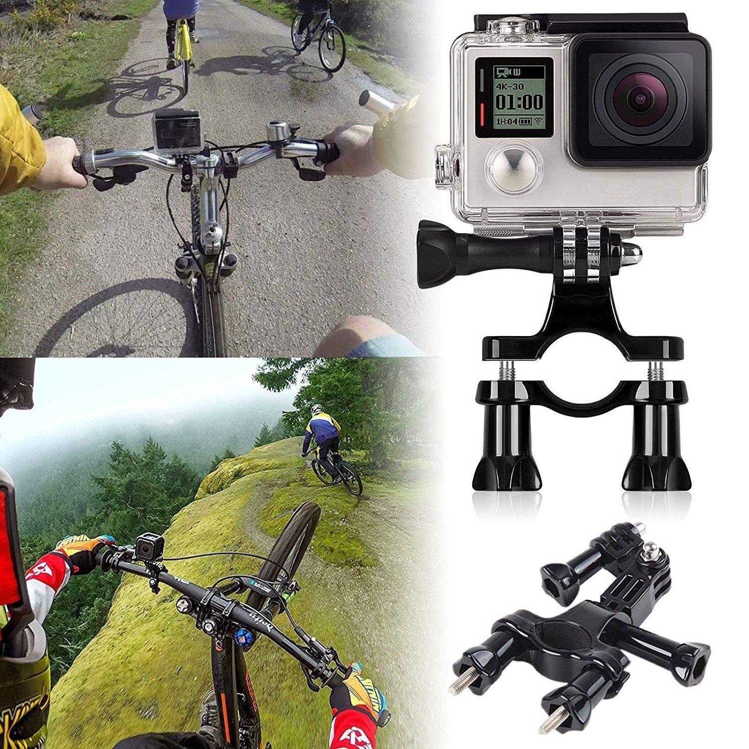 Supkeyer Action Camera Accessories Handlebar Head Chest Mount Strap Harness Adaptor with Cell Phone Clip for Gopro Hero/iPhone 15 14 13 12 11 Pro Max