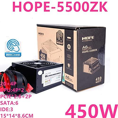 NovaEluc PC PSU for Great Wall ATX AMD Desktop Silent Computer Power Supply 450W Power Supply HOPE-5500ZK