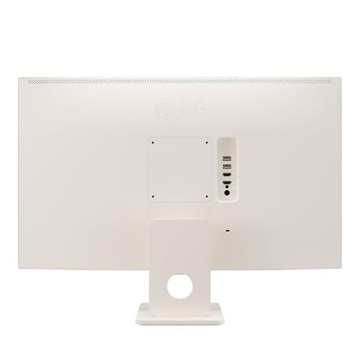 LG LG 27SR50F-W Smart Monitor 27-Inch FHD (1920x1080) IPS Display, webOS 23, HDR 10, x2 Built-in Speakers, AirPlay 2, Screen Share, Bluetooth, ThinQ App, Remote Control, White