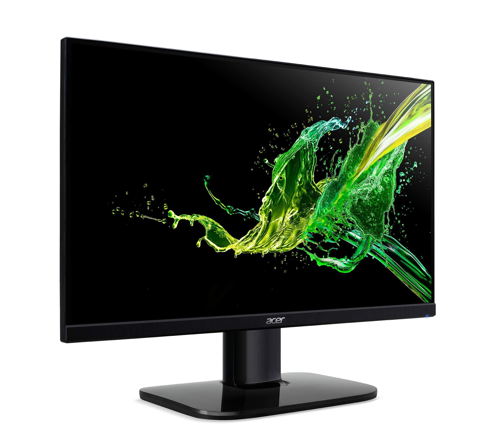 acer Acer KB272 EBI 27\" IPS Full HD (1920 x 1080) Zero-Frame Gaming Office Monitor | AMD FreeSync Technology | Up to 100Hz Refresh | 1ms (VRB) | Low Blue Light | Tilt | HDMI & VGA Ports,Black