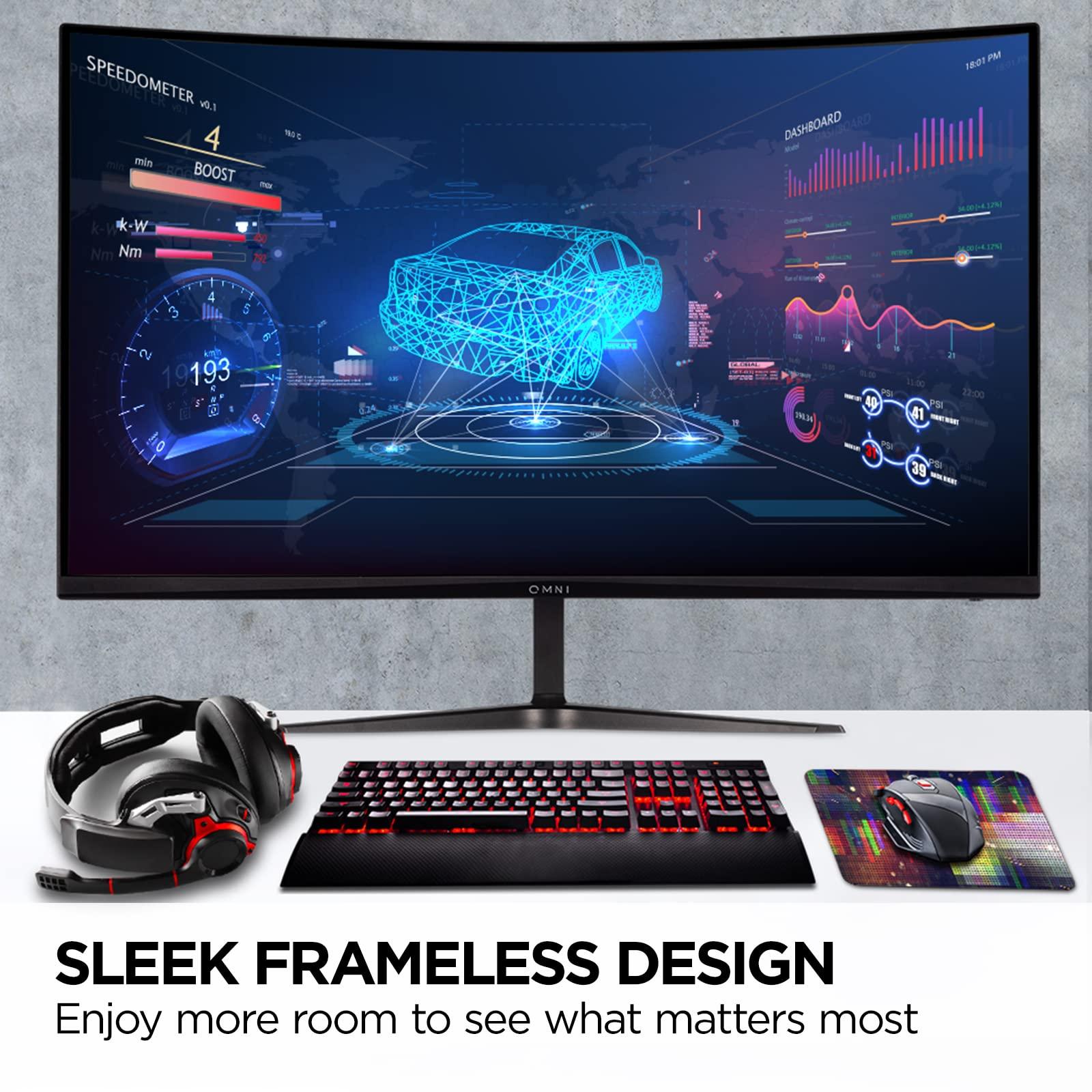 ViewSonic ViewSonic Omni VX3218C-2K 32 Inch Curved 1ms 1440p 165hz Gaming Monitor with FreeSync Premium, Eye Care, HDMI and Display Port, Black