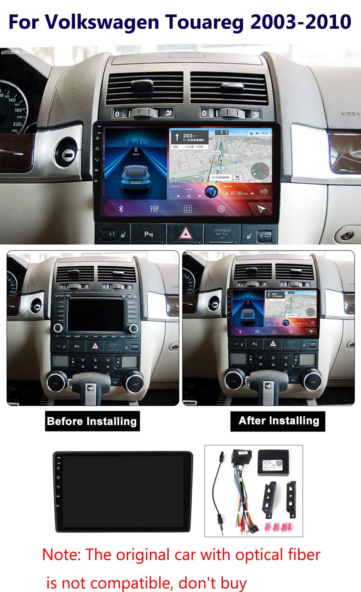 Charmstep Car Stereo Android 11 for VW Touareg 2003-2010 Car Radio GPS Navigation Head Unit 9" Touchscreen with Bluetooth Backup Camera WiFi 4G FM USB Steering Wheel Control,M500s/4+64g