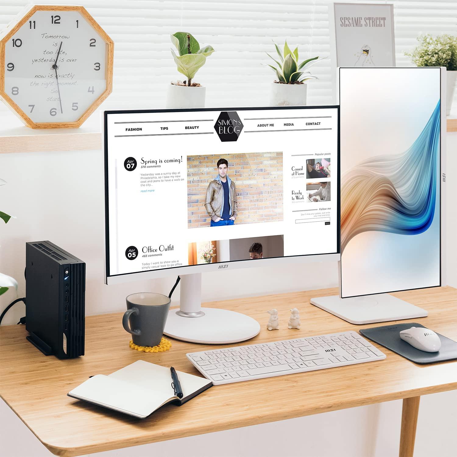 MSI MSI PRO DP21 (MFF) Desktop, Intel Core i7-12700, UHD 730, 16GB' Memory, 500GB SSD, WiFi 6, Windows 11 Pro (12M-416US), Black