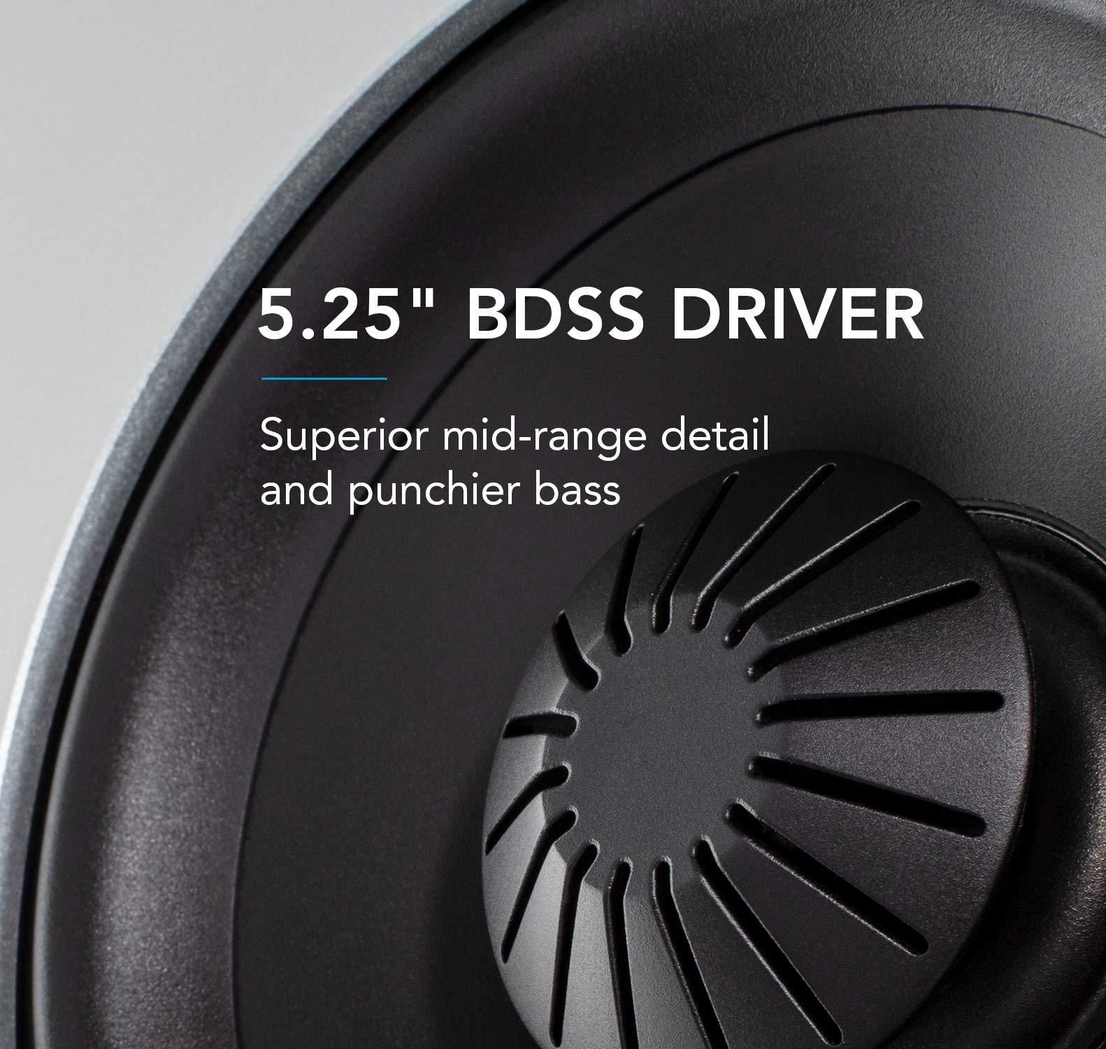 Definitive Technology Definitive Technology D15 Demand Series Modern High-Performance 3-Way Tower Speaker (Right-Channel) - Single, Black | Dual 8 Passive Bass Radiators