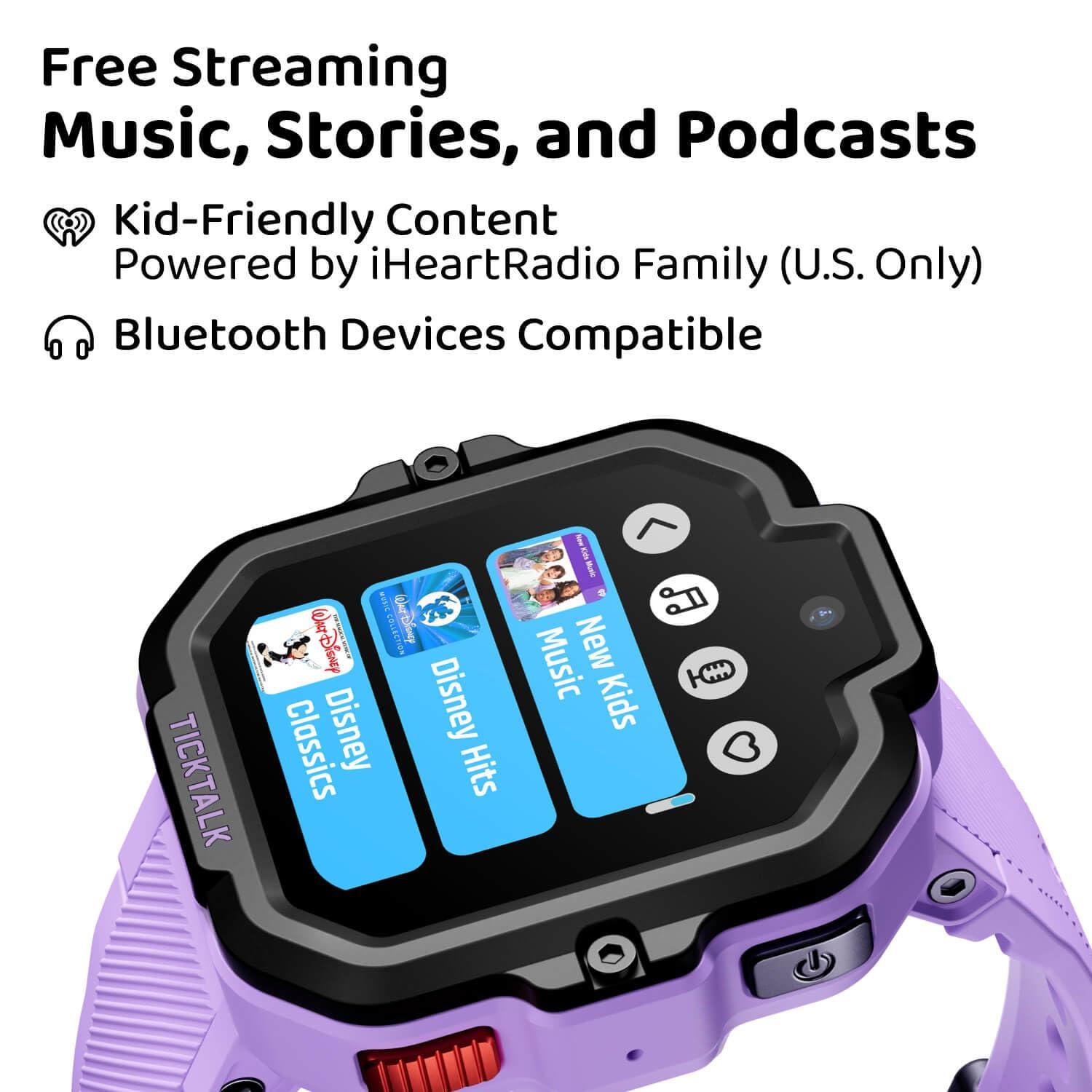 TickTalk TickTalk5 LTE Kids Smart Watch with GPS Tracker, Phone Watch, Advanced Parental Controls, Video & Voice Calls, Text, School Mode, Free Music, SOS & 911, Safety Alerts, Pre-Installed SIM