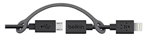 Belkin Belkin 3-Feet Micro-USB Cable with Lightning Connector Adapter - Retail Packaging - Black