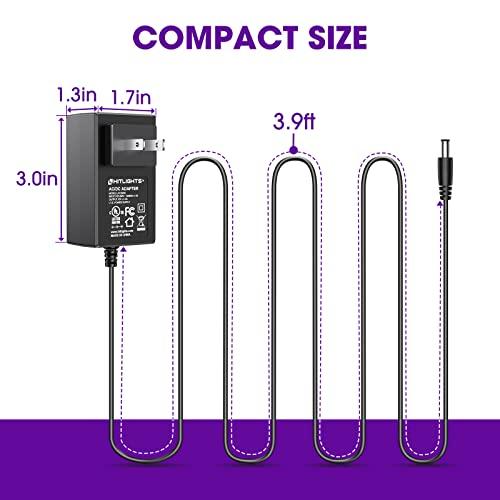 HitLights HitLights 12V 2A Power Supply Adapter, UL-Listed, 120V AC to 12V DC Transformer, 12 Volt 2 Amp Wall Charger for LED Strip Lights and Other Low Voltage Devices