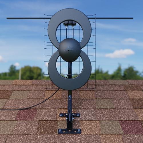 Antennas Direct Antennas Direct ClearStream 2V Indoor Outdoor TV Antenna UHF VHF Multi-Directional, 60+ Mile Range, 4K 8K UHD, NEXTGEN TV w/ Reflector, 20-inch Mast