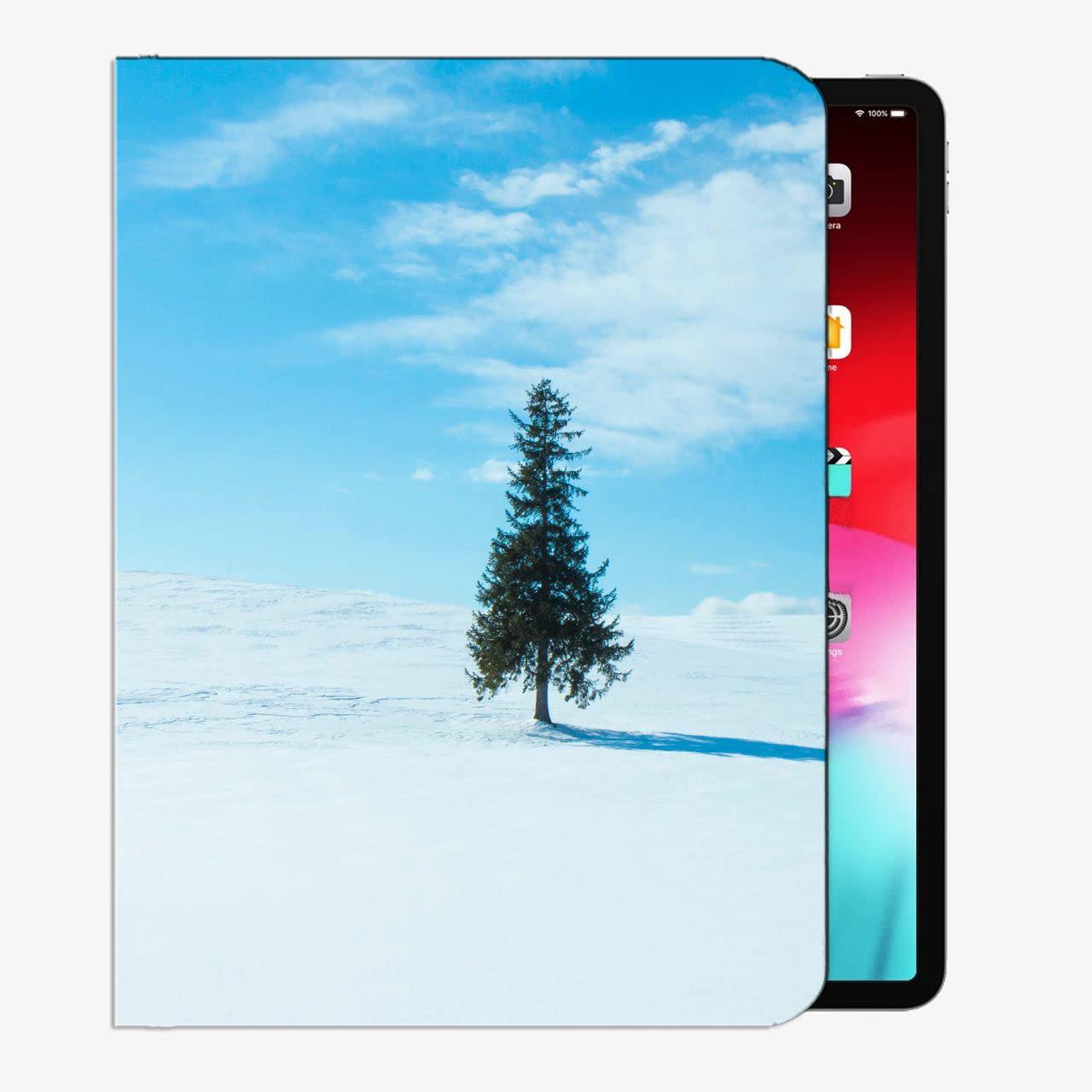 Wugao Wugao for iPad Air Case 4th th,iPad Air 5 Case,Cute iPad Air 5th 4th 10.9 inch Case 2022/2020 with Pencil Holder/Stand,Tree Snow Winter 135709 Business Folio Stand Cover with Pencil Holder