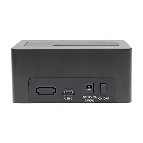 Tripp Lite Tripp Lite USB C to SATA III Hard Drive Reader, HDD Dock, SATA Reader/SSD Reader, USB C & Thunderbolt 3, 10 Gbps, Black, 3 Year Warranty (U439-001-CG2)