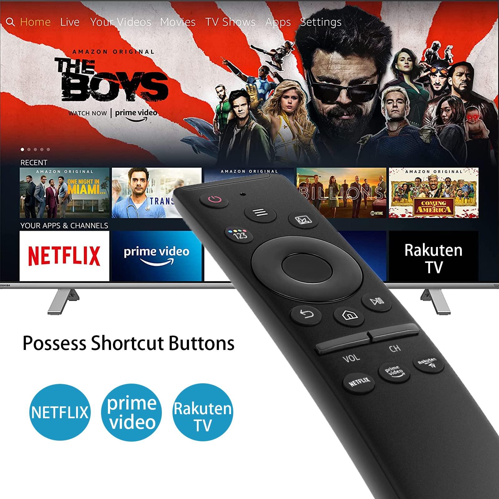 EONCHARM EONCHARM Universal Remote Control Compatible for Samsung Smart-TV LCD LED UHD QLED 4K HDR TV Remote, with Netflix and Prime Video Buttons