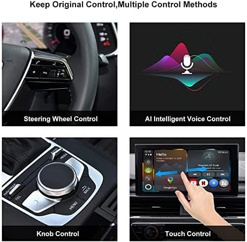 YIMONTH MMB CarPlay Ai Box Plus Multimedia Video Box for Cars with OEM Wried Carplay, Wireless Carplay&Android 11 System,YouTube Netflix Google Play Split Screen Mirror Link, Plug&Play