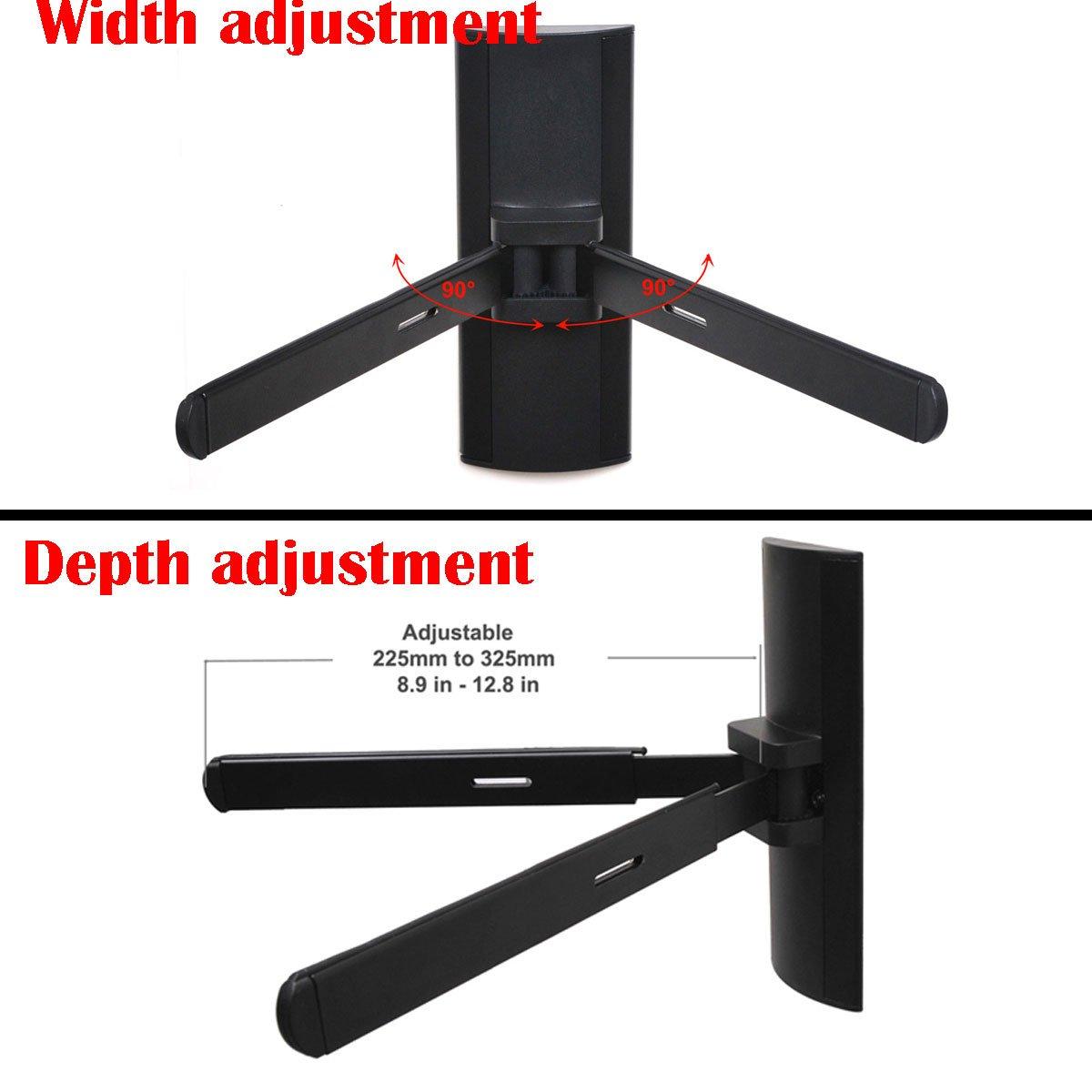 VideoSecu VideoSecu Articulating TV Wall Mount Bracket for Most 23" - 32" Plasma Flat Panel Screen LCD LED TV Displays with Free DVD DVR VCR Mount Bracket ML531BK WO3