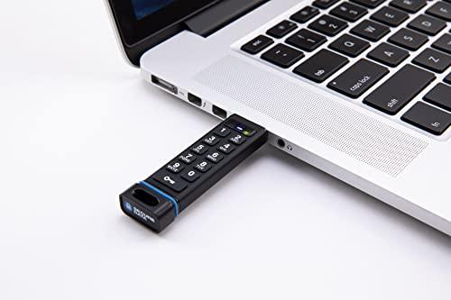 SecureDrive SecureUSB KP Hardware-Encrypted USB Flash Drive (16GB)