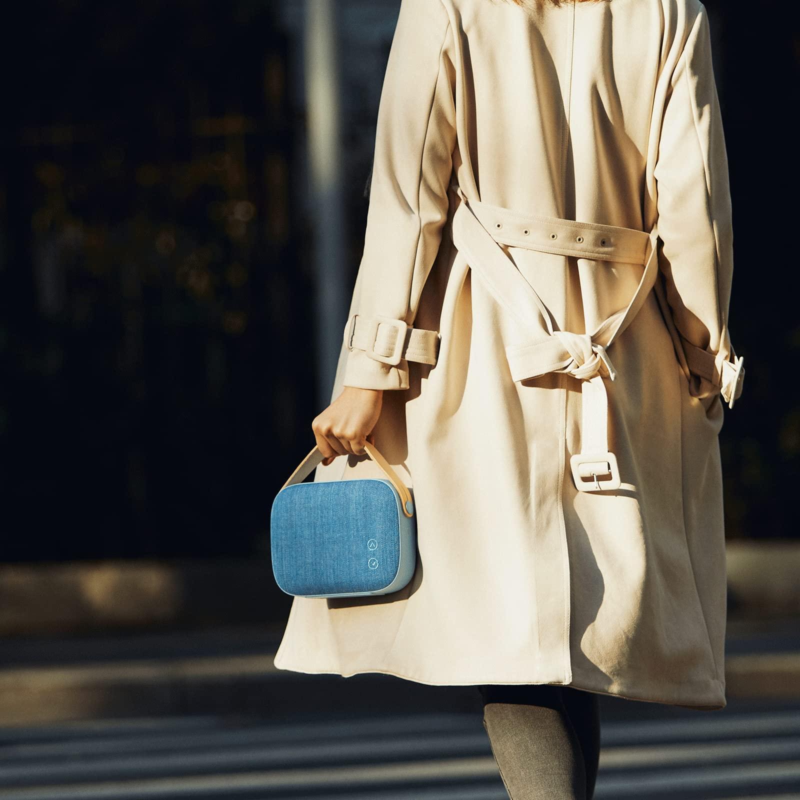 Vifa Vifa Helsinki New Version- Portable Bluetooth Speaker, Powerful Sound and Clear Treble, Stylish Appearance, Hi-Resolution Bluetooth 4.0 Wireless Speakers (Aqua Blue)