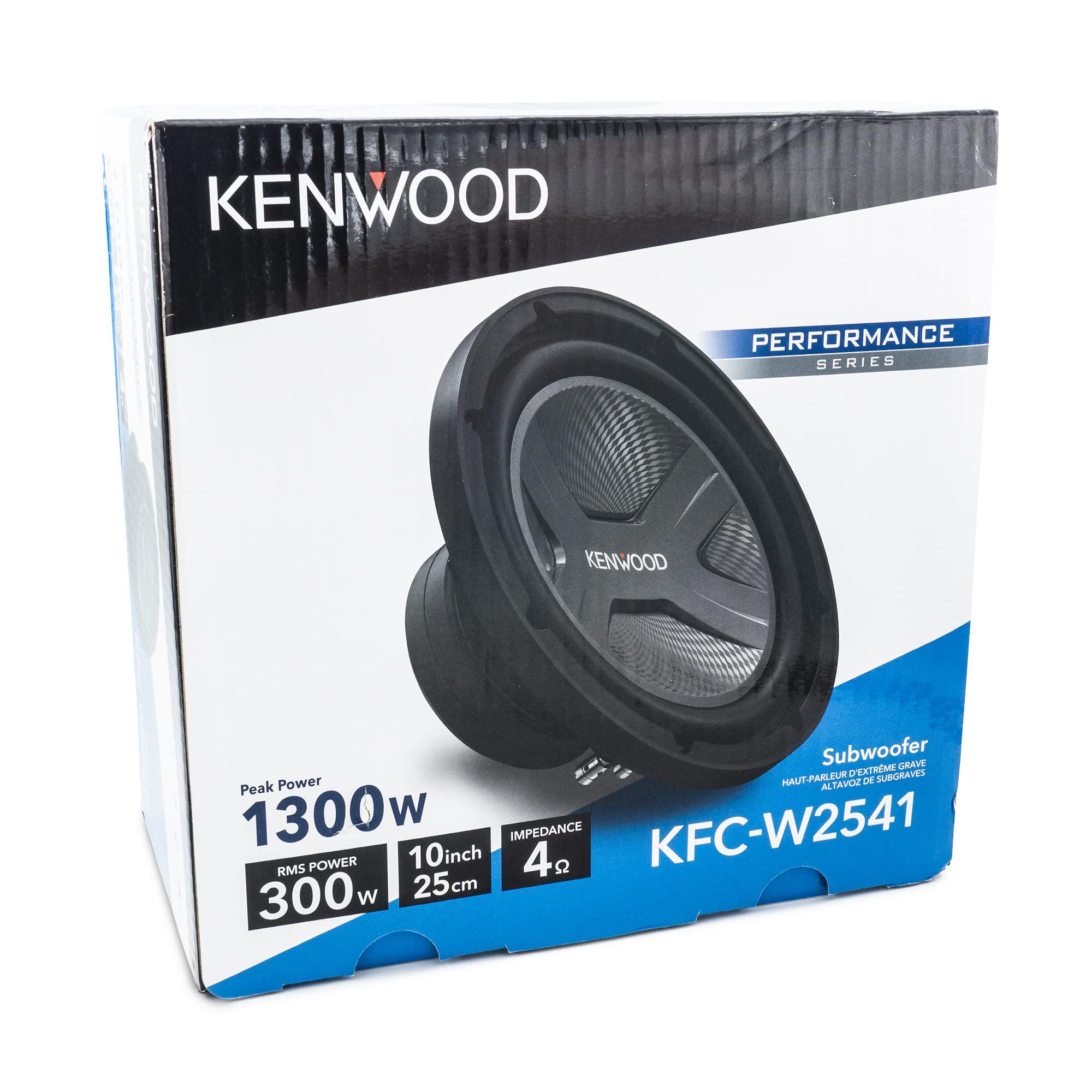 Kenwood Kenwood KFC-W2541 Car Subwoofer - 1300 Watts Maximum Power, 10 Inch, Single 4 Ohm Voice Coil, Sold Individually