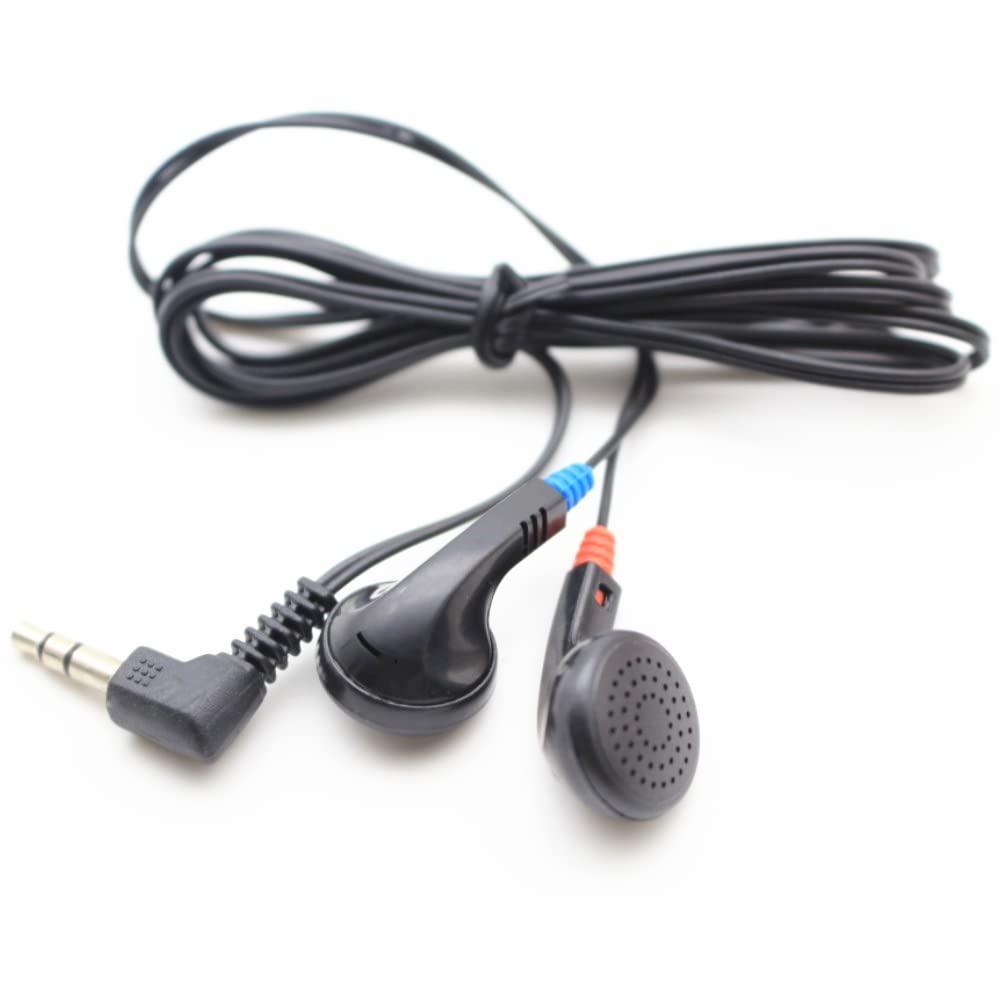 Saidbuds Saidbuds 100 Pack Bulk Classroom Earphones Disposable Earbuds Low Cost Headphones for Schools, Kids, Classrooms,Libraries (Black)