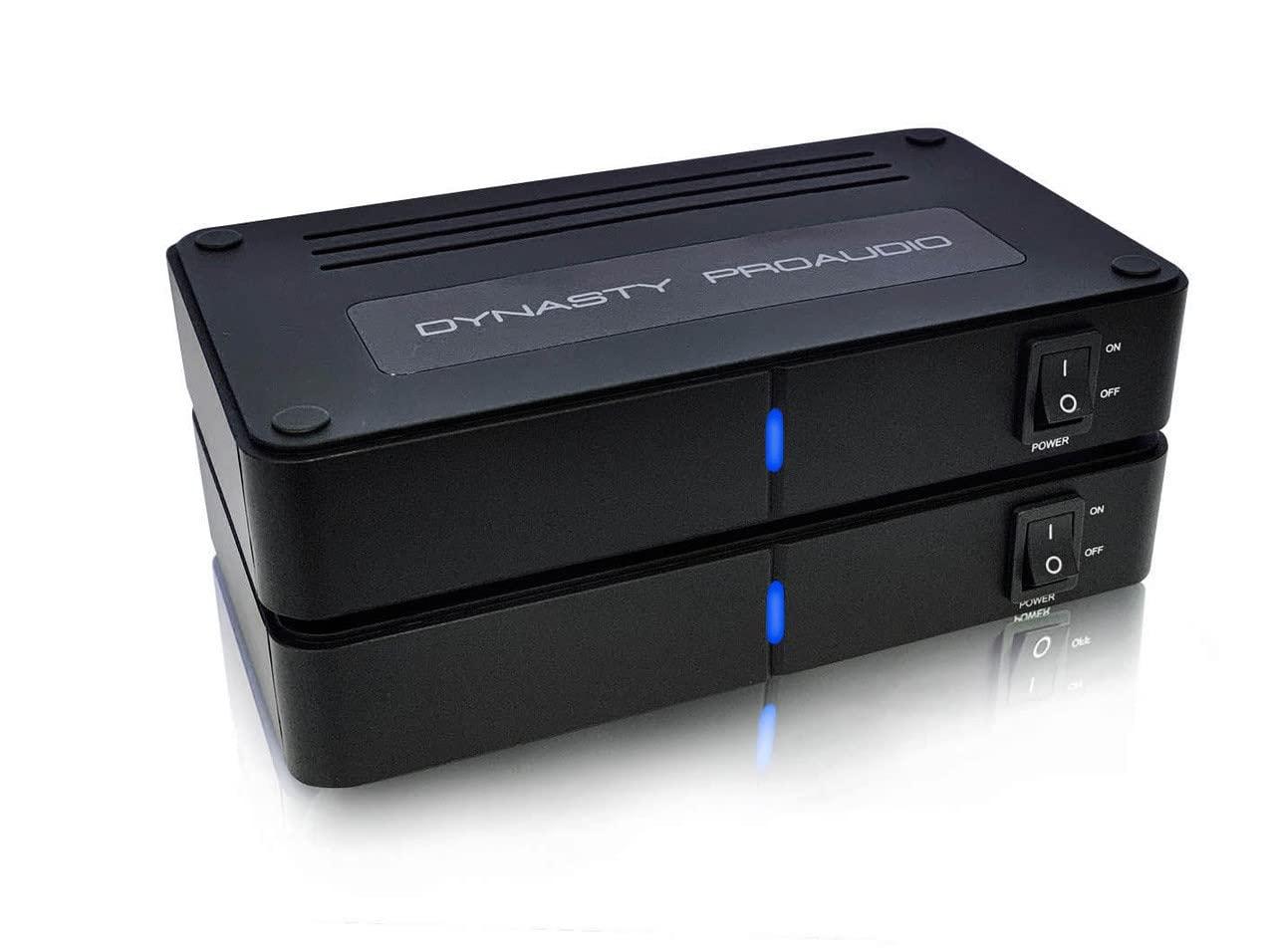 DYNASTY PROAUDIO DYNASTY PROAUDIO WSA-5RP Wireless Surround Sound Rear Speakers Kit with 2 x 50W Amplifier Built-in, 5.2G / 5.8GHz Dual Band Selectable, Total 106 RF Channel Auto Switching, Black