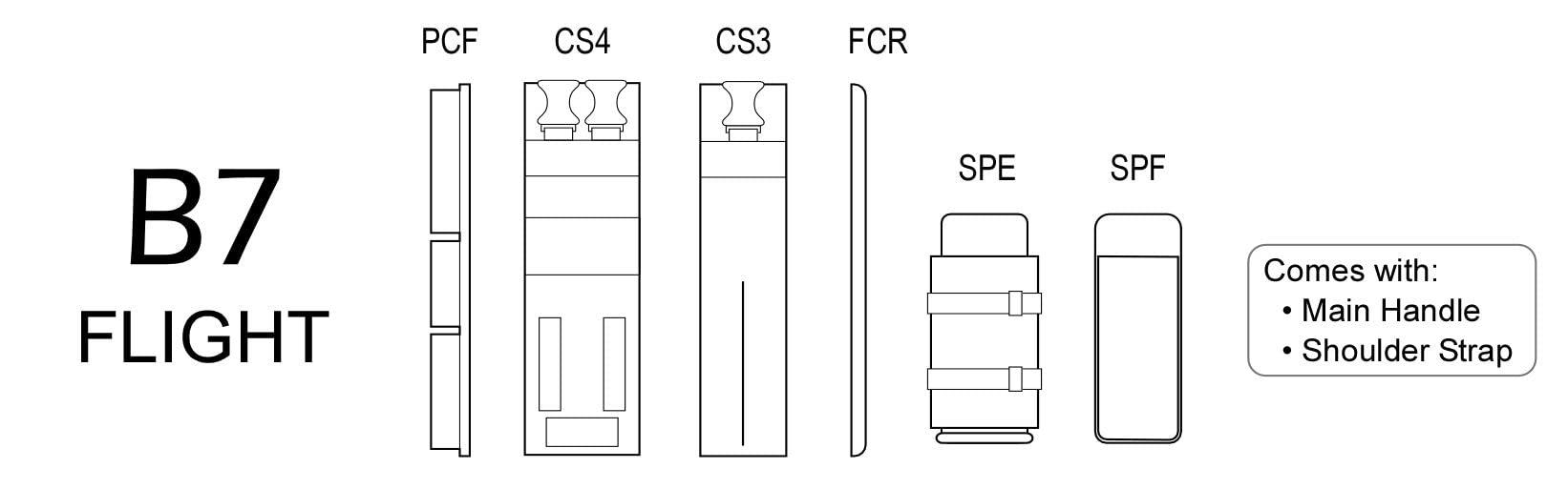 BrightLine Bags BrightLine Bags Flex B7 Flight
