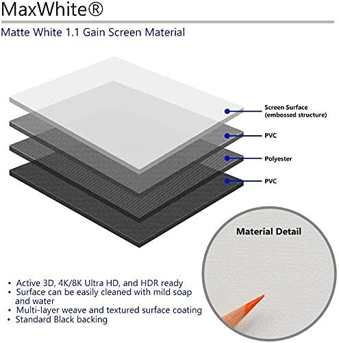 Elite Screens Elite Screens Spectrum Electric Motorized Projector Screen with Multi Aspect Ratio Function Max Size 84-inch Diag 4:3 + 77-inch Diag 16:9, Home Theater 8K/4K Ultra HD Ready Projection, ELECTRIC84V