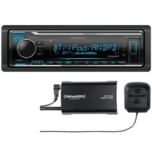 Kenwood KENWOOD KMM-BT332U Bluetooth Car Stereo with USB Port, AM/FM Radio, MP3 Player, Multi Color LCD, Detachable Face, Built in Amazon Alexa Plus SXV300V1 SiriusXM Tuner