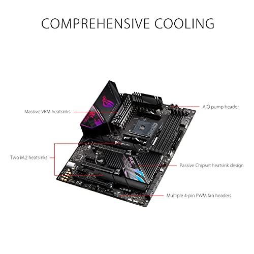 ASUS ASUS ROG Strix X570-E Gaming WiFi II AMD AM4 X570S ATX Gaming Motherboard (PCIe 4.0, Passive PCH Heatsink, 12+4 Power Stages, WiFi 6E, 2.5 Gb LAN,USB 3.2 Gen 2 Type C and Aura Sync RGB