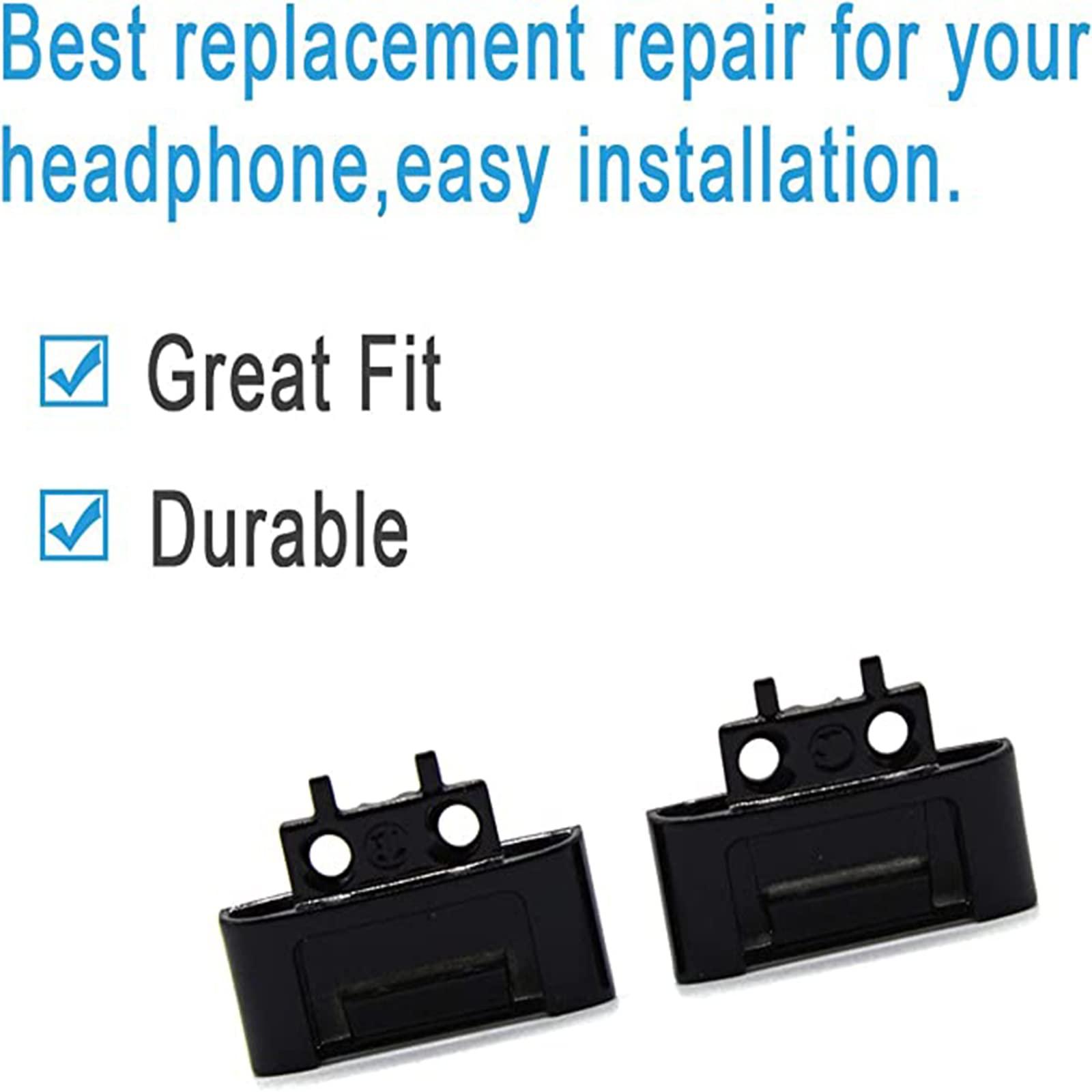 Adhiper Replacement Headband Hinge Clip Cover + Pin Repair Parts Kits Set Accessories Compatible with Solo3 Wireless Solo2 Wireless Over-Ear Headphones (Black)