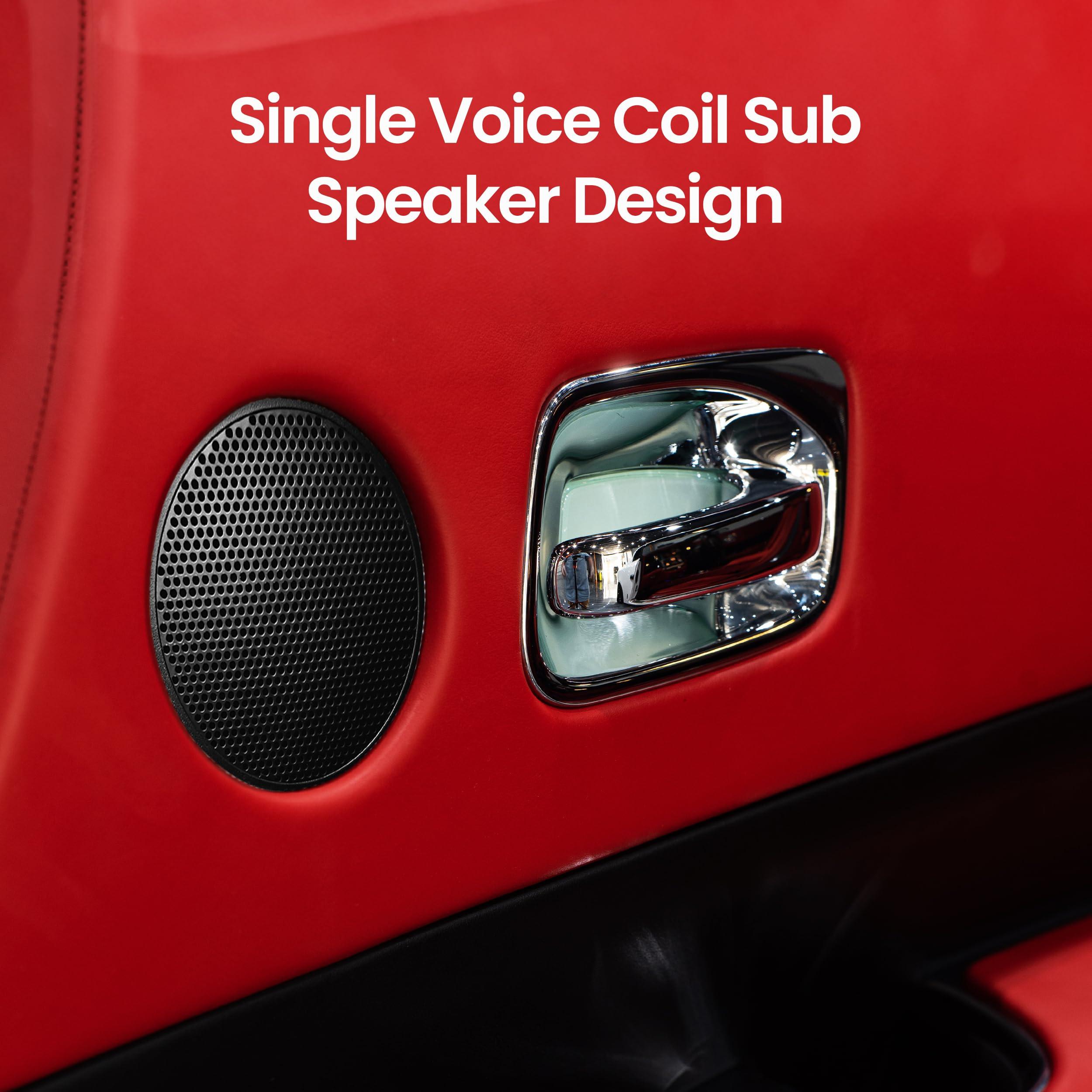 Pyle Pyle Single Voice Coil Car Subwoofer - 3.5 Inches, 20 Watts at 4-Ohm Car Audio Powered Subwoofer, PP Cone with Rubber Edge, High-Powered Car Subwoofer PLMW36