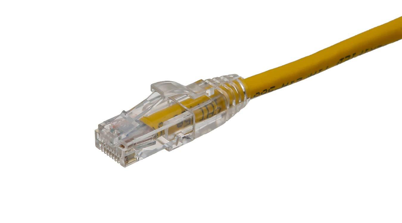 Axiom Axiom 6-Inch Cat6 550MHz Patch Cable Clear-Snagless Universal Boot (Yellow)