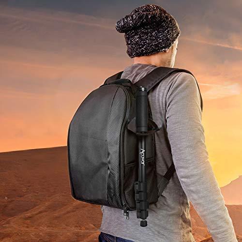 Acuvar Acuvar 62' Inch Monopod with Integrated Safety Strap and 4 Section Extending Pole for All Digital Cameras, DSLR, Mirrorless, Compact Cameras, Camcorders & Cell Phones