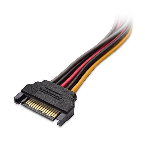 Cable Matters Cable Matters 3-Pack 15 Pin SATA Power Splitter Cable 8 Inches, SATA Power Y-Splitter Cable, SATA Splitter