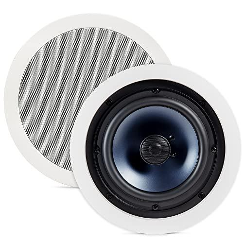 Polk Audio Polk Audio RC85i Sound Ceiling Mount Speakers, White & Polk Audio RC80i Ceiling Mount Speakers, White