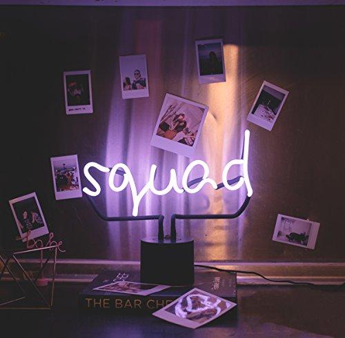 Amped & Co Amped & Co Squad Neon Desk Light, Real Neon, Purple, Large 11x12.2, Home Decor Neon Signs For Unique Rooms