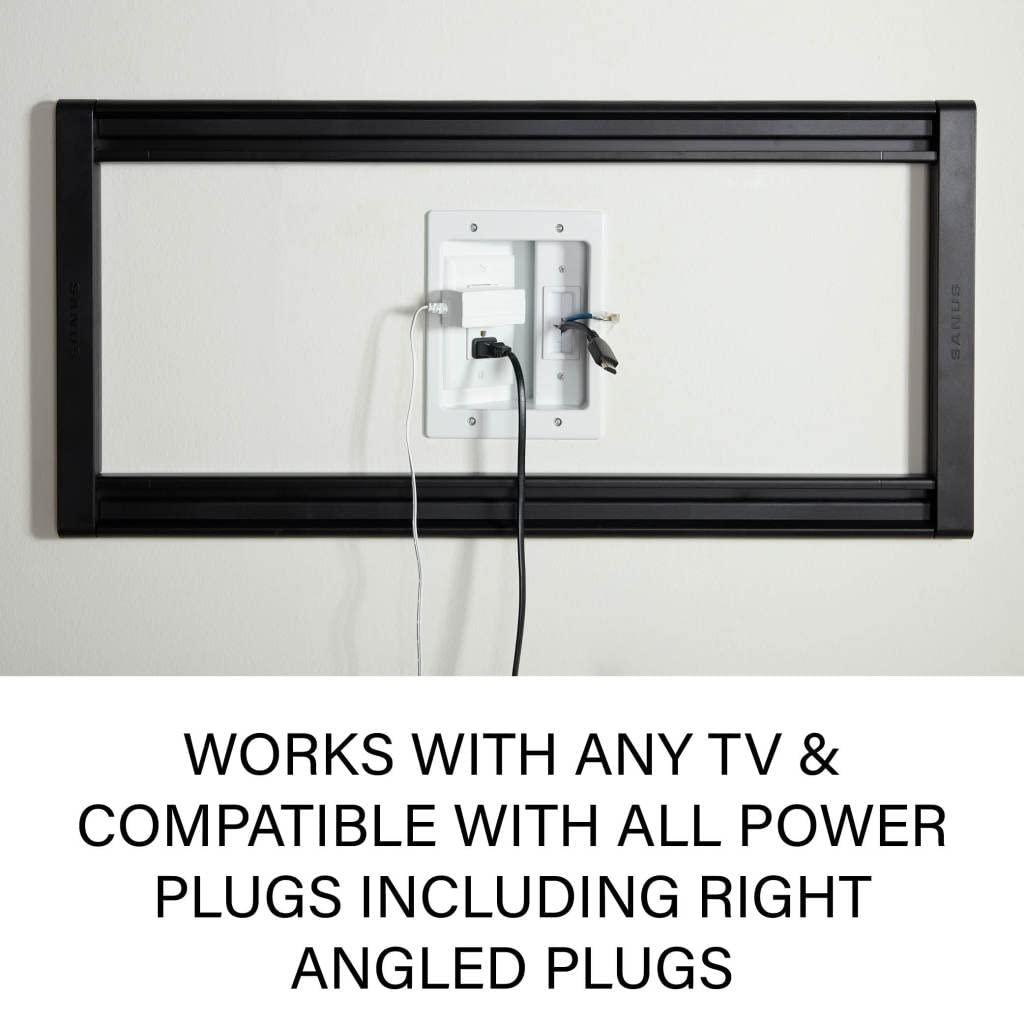 Sanus SANUS Universal Full Motion TV Mount with in-Wall Power Kit