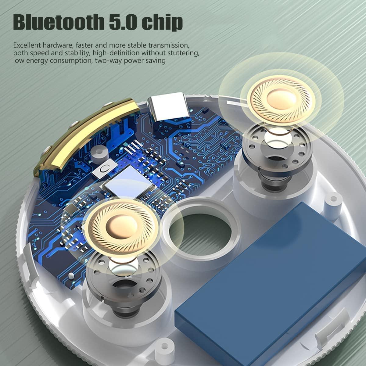 Anliato Bone Conduction Bluetooth Pillow Speaker for Sleeping Mini Portable Under Pillow Speaker White Noise for Side Sleepers Bluetooth Wireless Under Pillow Speaker Sleep Headphones for Adult Kid (White)