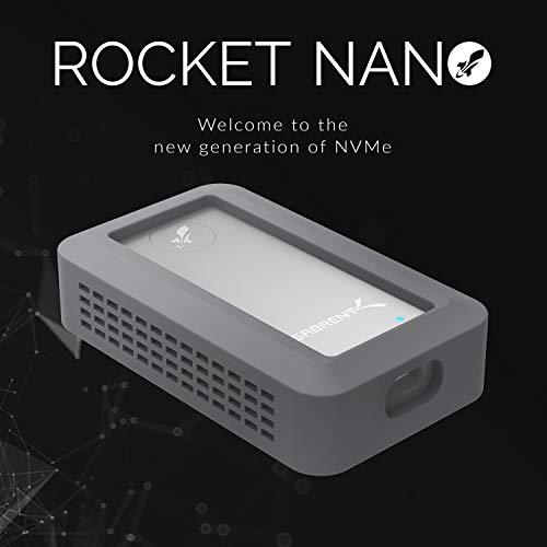 SABRENT SABRENT Rocket Nano Rugged 1TB USB 3.2 10Gb/s External Aluminum Waterproof [IP67] SSD with Bumper Guard in Grey (SB-1TB-NAWP)