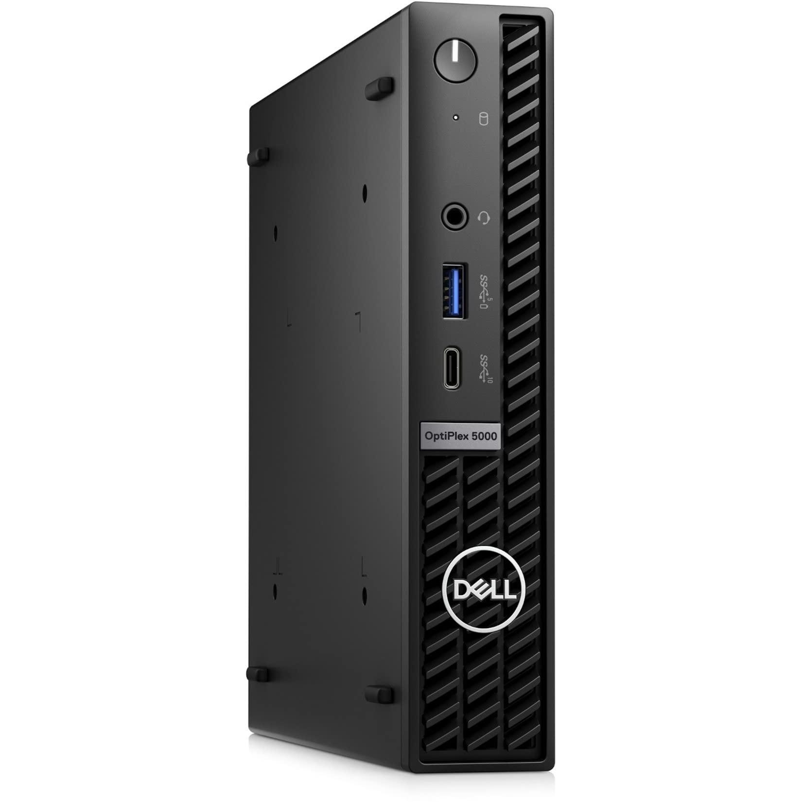 Dell Dell OptiPlex 5000 Desktop Computer - Intel Core i5 12th Gen i5-12500T Hexa-core (6 Core) 2 GHz - 8 GB RAM DDR4 SDRAM - 256 GB M.2 PCI Express NVMe 3.0 x4 SSD - Micro PC - Black (Renewed)