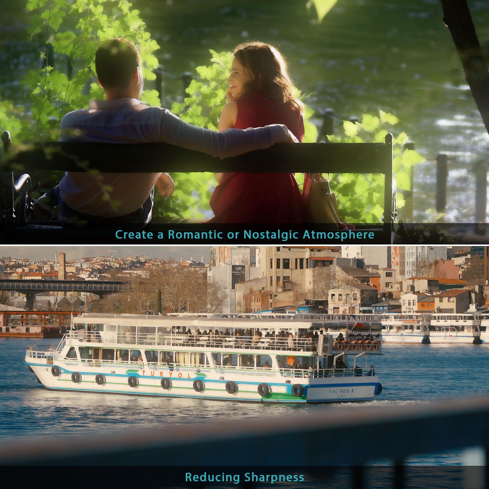 H&Y H&Y 77mm White Mist Filter Lens Filter Mist White 1/4 Diffusion Filter Camera Lens Filter Dreamy Fog Effect with Magnetic Adapter Ring, EVO Series