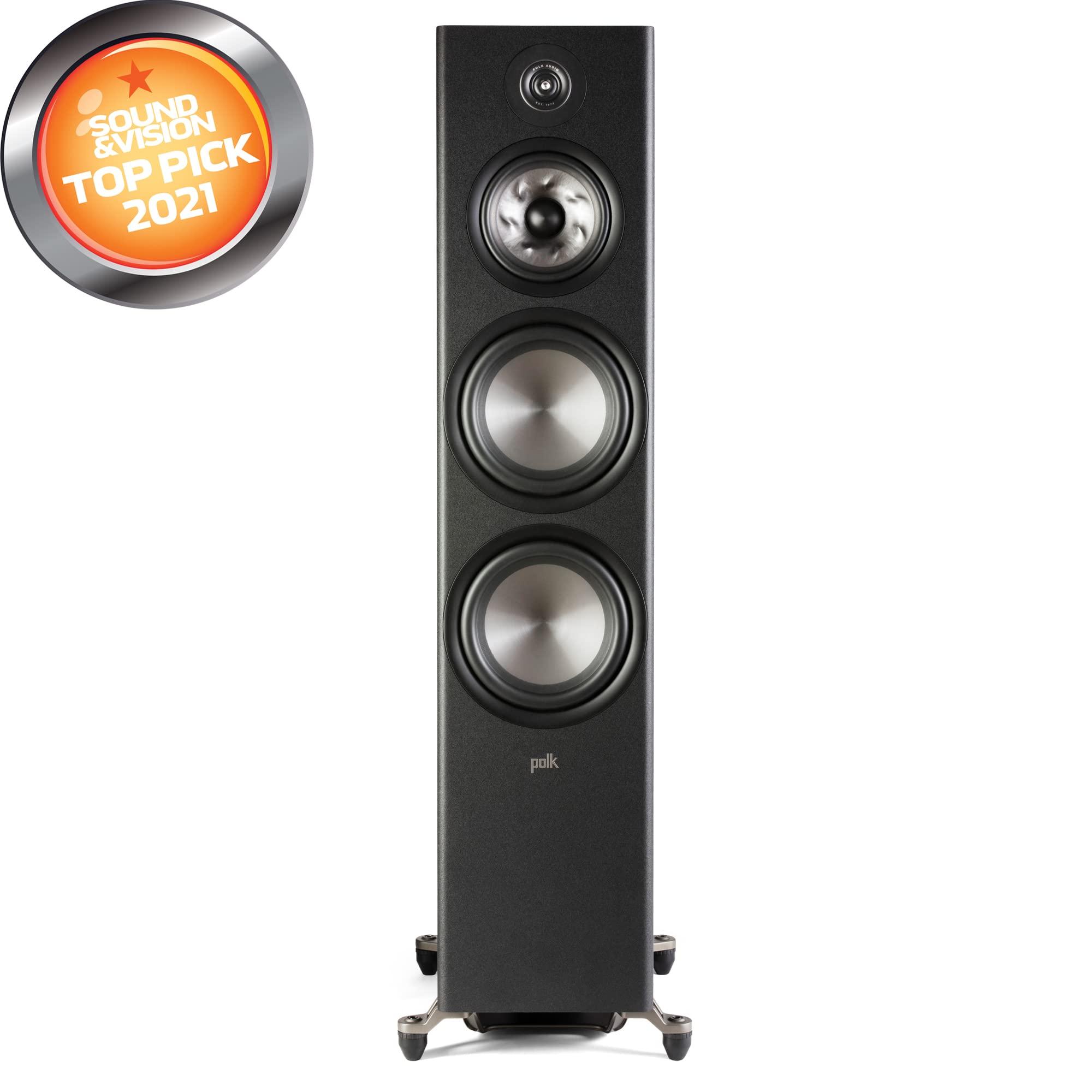 Polk Audio Polk Audio Reserve R400 Center Speaker, R700 Tower Speakers, 1" Tweeters, Dual 4" & 6.5" Woofers, Hi-Res Certified Home Theater Audio System