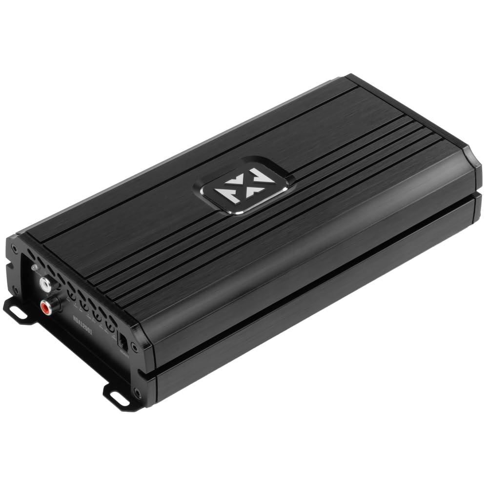 NVX NVX NDA12001 2400W Peak (1200W RMS) N-Series Class-D 1-Ohm Stable Monoblock Amplifier with Remote Bass Knob