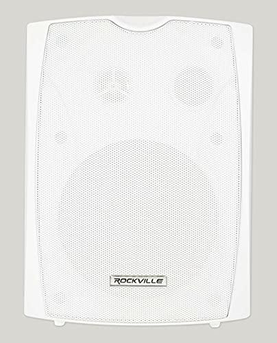 Rockville Rockville 4 WET-5W 70V 5.25" IPX55 White Commercial Indoor/Outdoor Wall Speakers