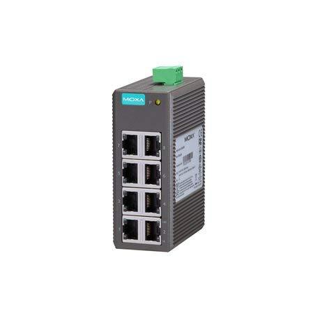 Moxa Moxa Unmanaged Ethernet Switch with 6 10/100BaseT(X) Ports, and 2 100BaseFX Multi-Mode Ports with ST connectors, -40 to 75°C Operating Temperature