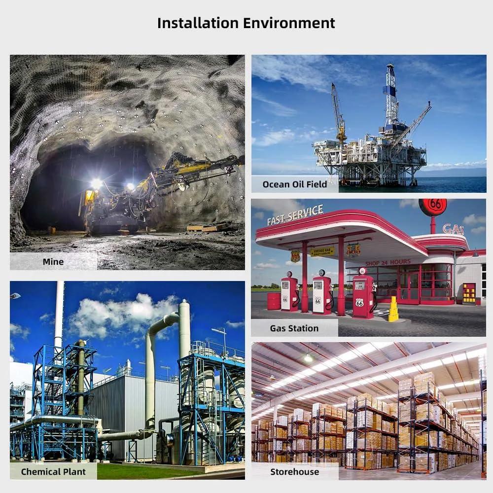 HJT HJT 5MP POE Explosion Proof Camera, 304 Stainless Steel,UltraHD IP Surveillance Camera,Outdoor IP66 Waterproof, 85 View Angle,3.6mm Lens, 98ft IR Night Vision