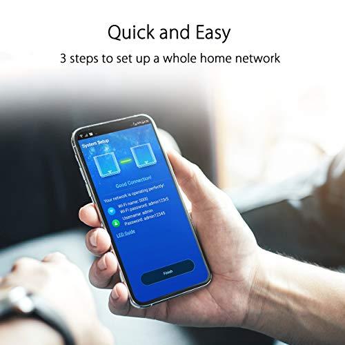 ASUS ASUS ZenWiFi AX6600 Tri-Band Mesh WiFi 6 System (XT8 1PK) - Whole Home Coverage up to 2750 sq.ft & 4+ rooms, AiMesh, Included Lifetime Internet Security, Easy Setup, 3 SSID, Parental Control, White
