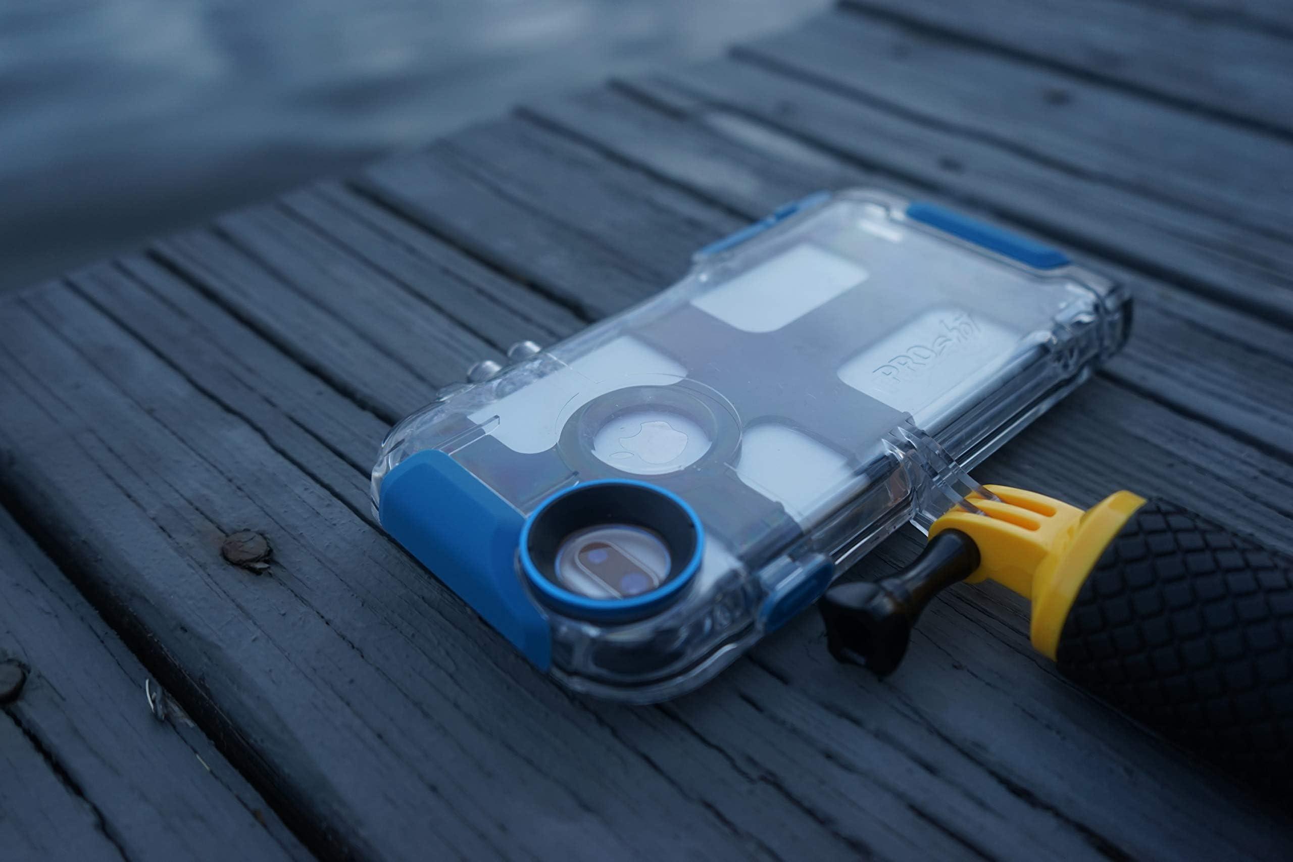 Pro Shot ProShot Touch - Waterproof Case Compatible with iPhone 8 Plus,7 Plus, and 6 Plus,. Floating Hand Grip Mount Included. Underwater Camera App Included for Snorkeling and Diving Photography.