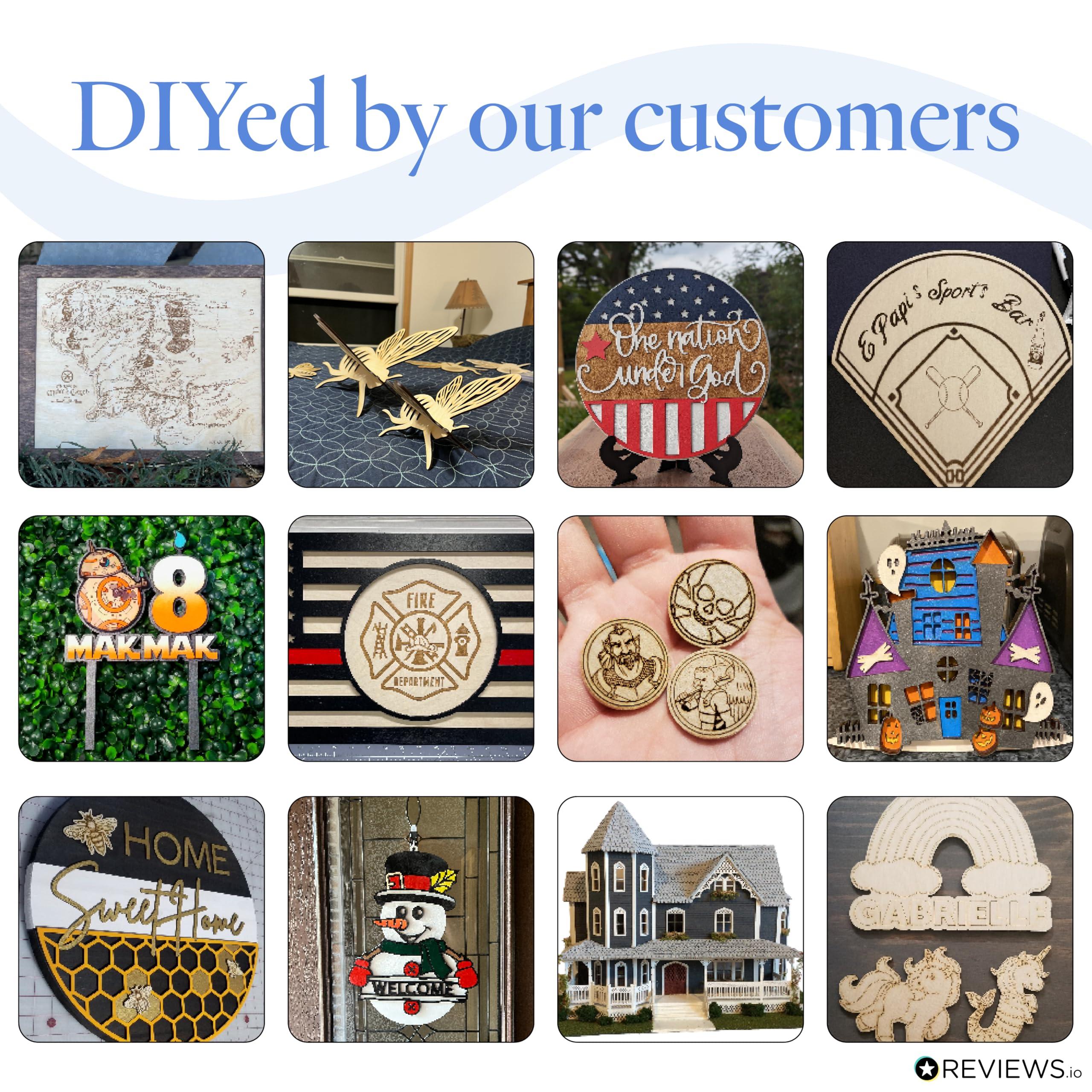 Woodpeckers Baltic Birch Plywood 12 x 24 x 1/2 Inch - 12 mm Craft Wood, Pack of 2 B/BB Grade, Stronger Than Basswood Sheets or Balsa Wood, Perfect for Laser, CNC Cutting, Wood Shelves, by Woodpeckers