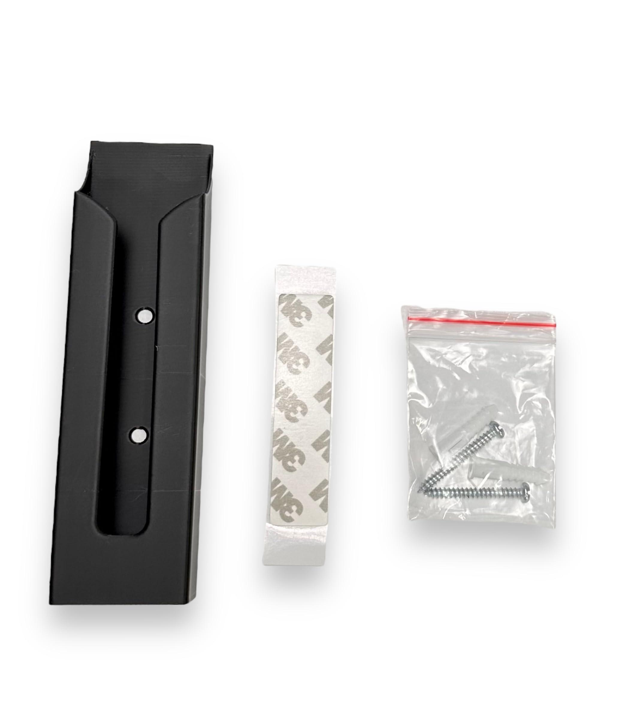 Arnold Prints Wall Remote Holder for Amazon Fire Tv Stick Remote Long Version with Adhesive Strip and mounting Hardware (3D Printed in Florida, USA)