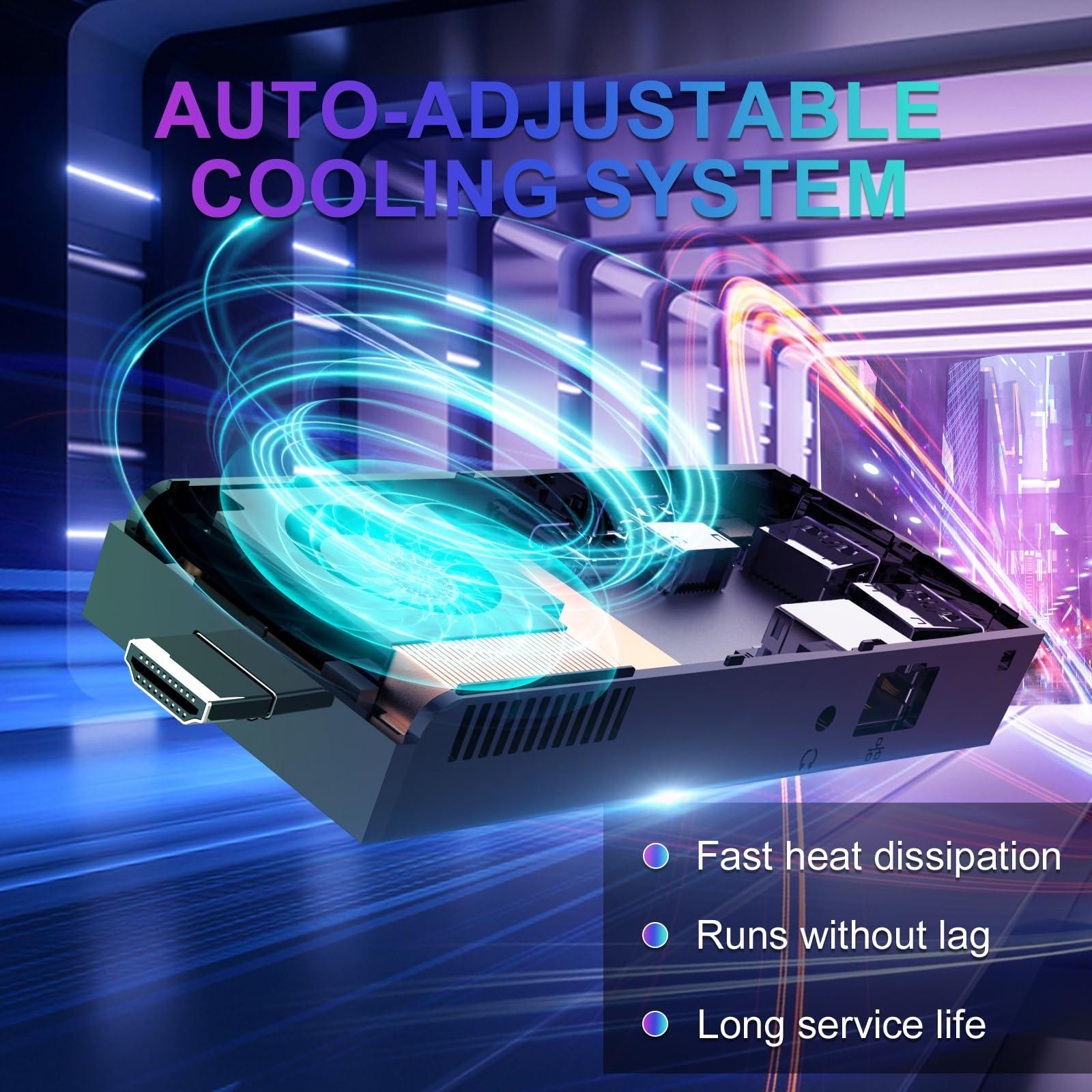 ALADAWN Mini PC Stick Windows 11 Pro,Intel Compute Stick with Celeron J4125,8GB RAM 256GB M.2 SSD (up to 1TB),PC Stick Support Auto Start/Gigabit Ethernet/WiFi/BT,Home/Business Pocket Computer