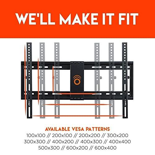 ECHOGEAR ECHOGEAR Low Profile Tilting TV Wall Mount & On-Wall Surge Protector with 6 Pivoting Outlets - for TVs 32-70" - 1080 Joules of Surge Protection